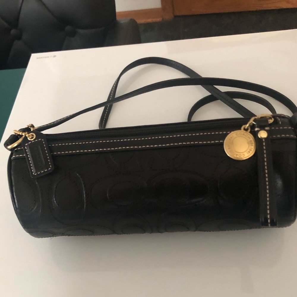 Vintage Coach Rollbag in Leather Signature